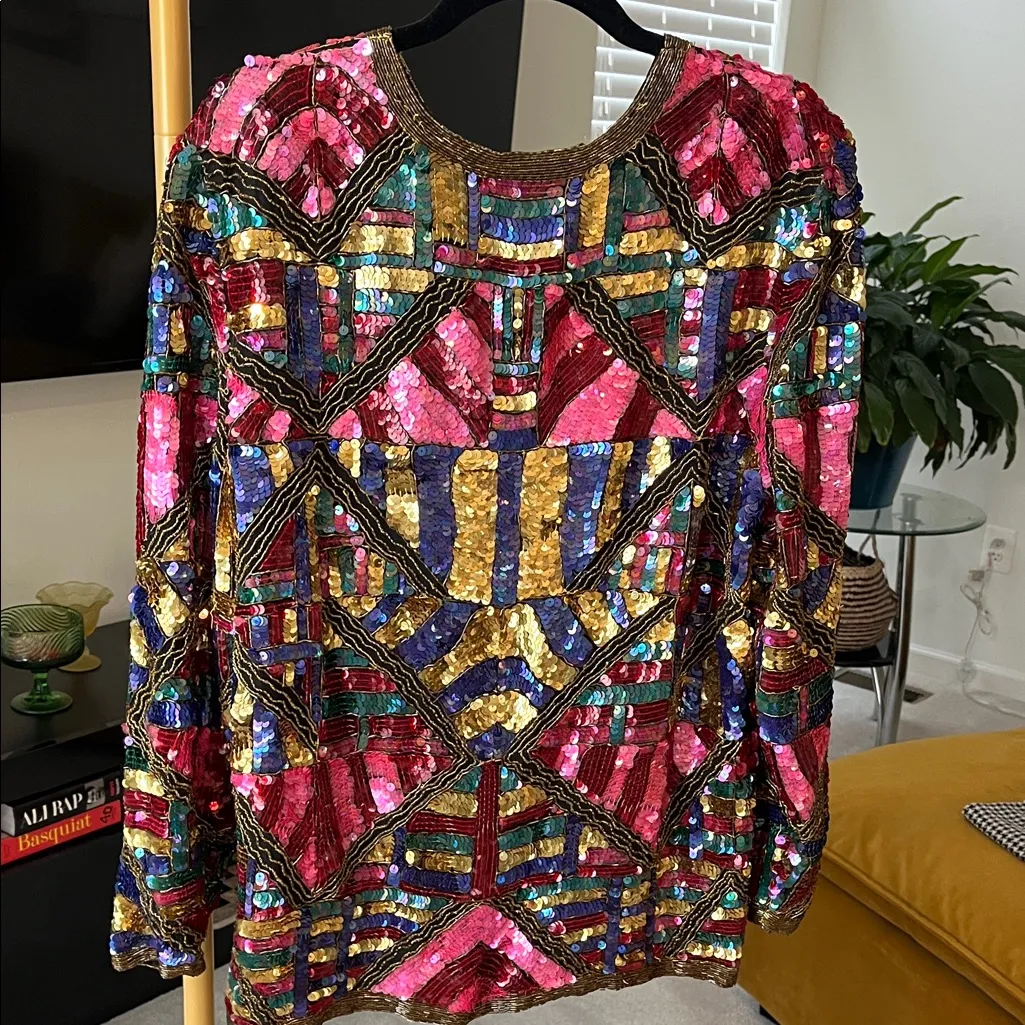 Scala  medium silk sequined Jacket - Image 8