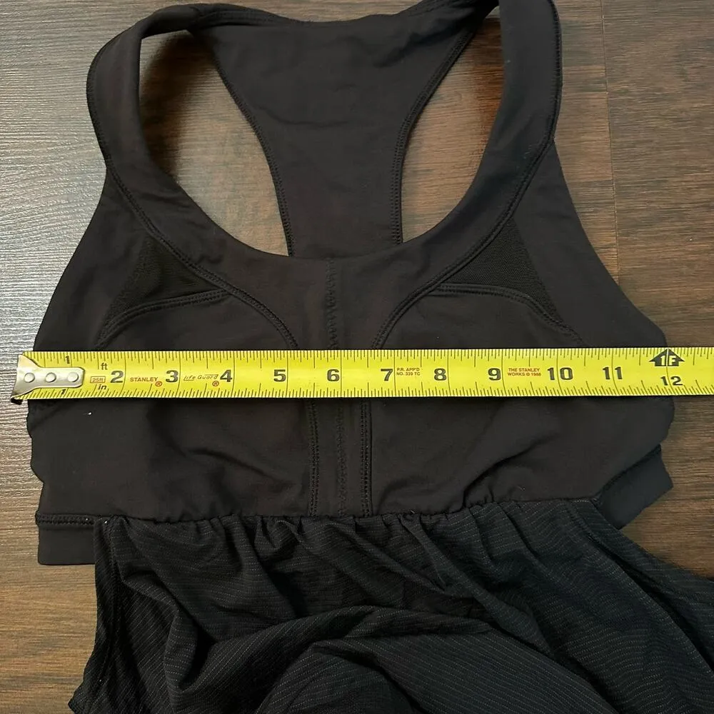 Lululemon 2-in-Run black workout tank top w/ built in sports bra size 4 - Image 7