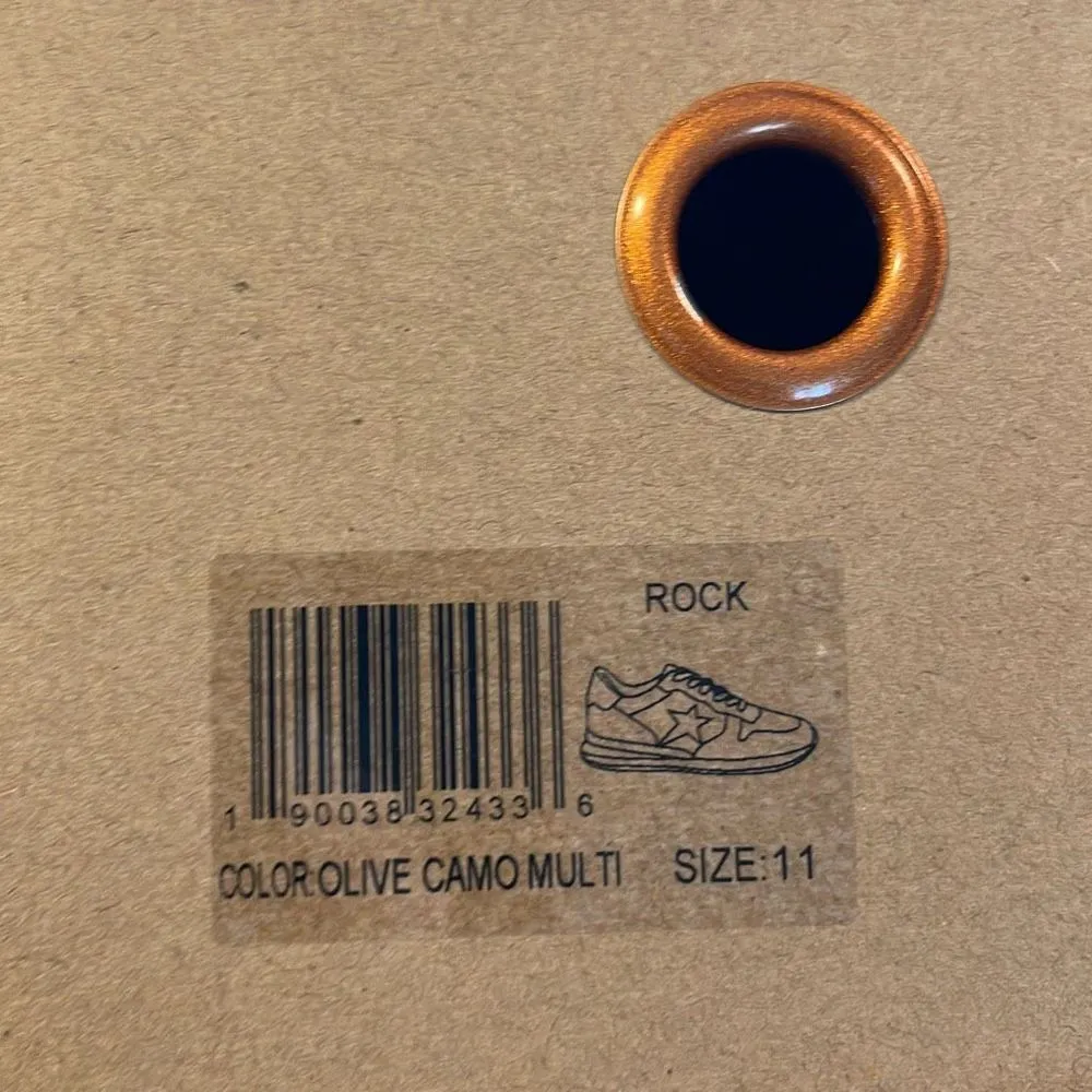 VINTAGE HAVANA Womens Rock‎ Camo Slip On Sneakers Shoes Casual Green Size 11 - Image 12