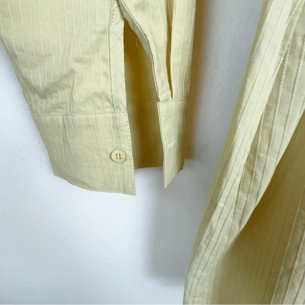 NWT Mon Renn East Wrap Mini Shirt Dress in Aloe Size Small - Image 2