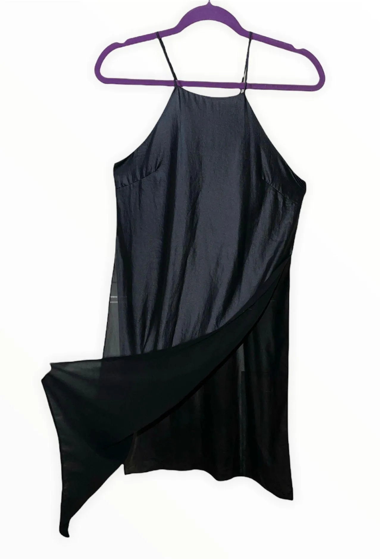 Lush faux leather shirt with slits - Image 3