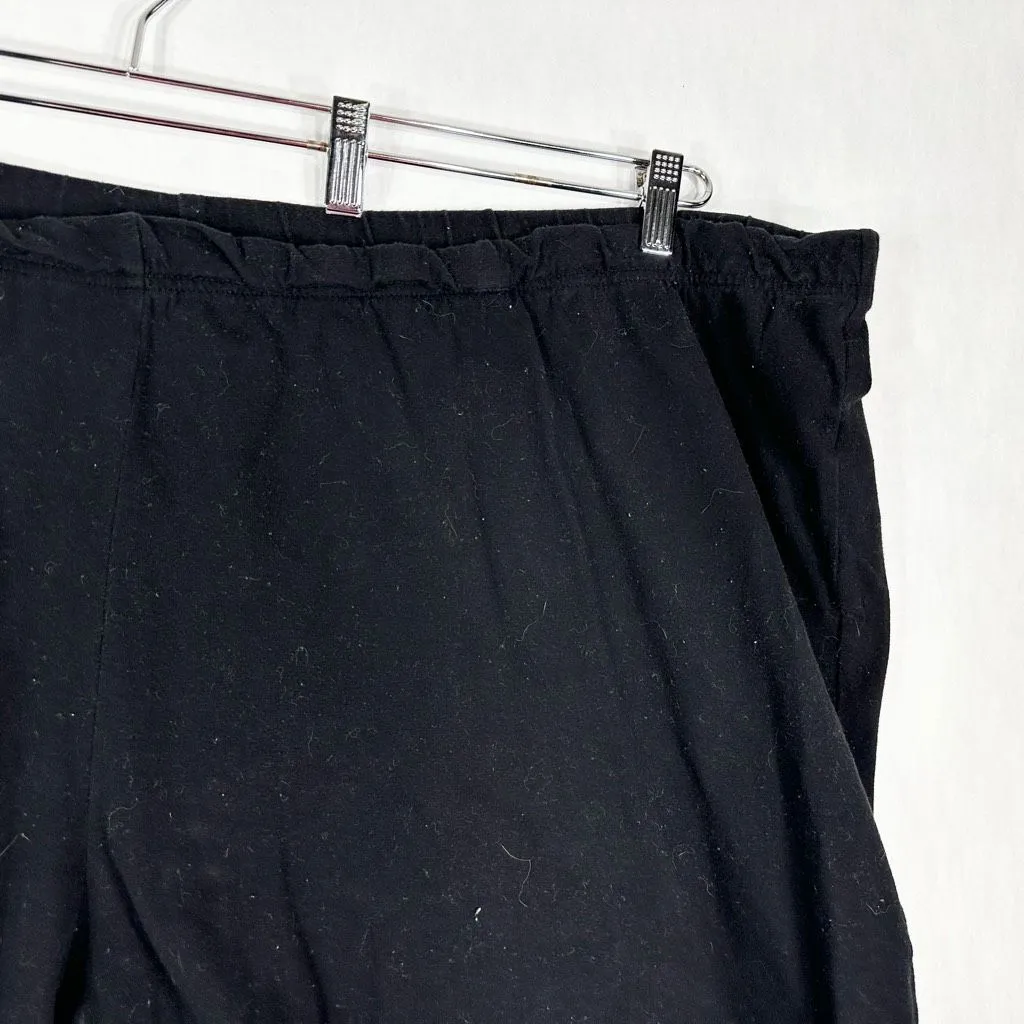 Roamans Plus Size 6X Shorts 42W 44W Black‎ Pull On Elastic Waist 10 Inch 1665 Black - Image 5