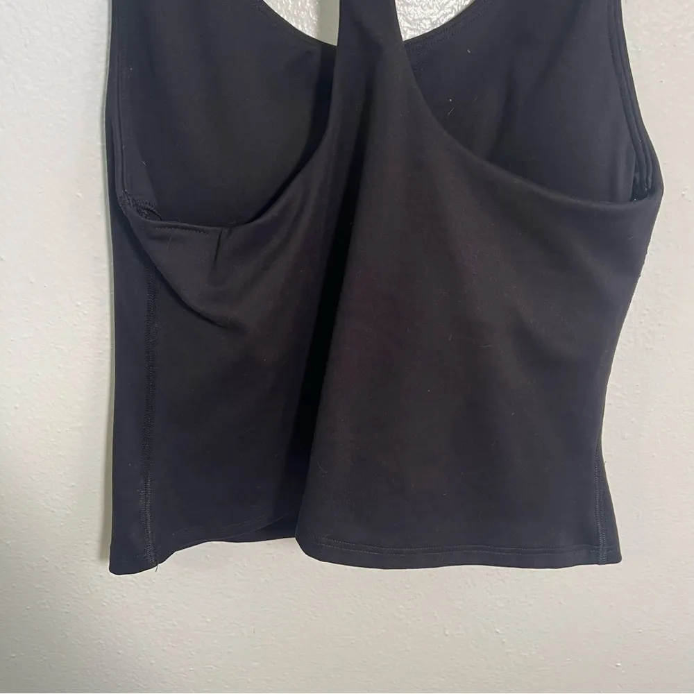 Old Navy Active PowerSoft Racerback Crop Tank Black XS - Image 8