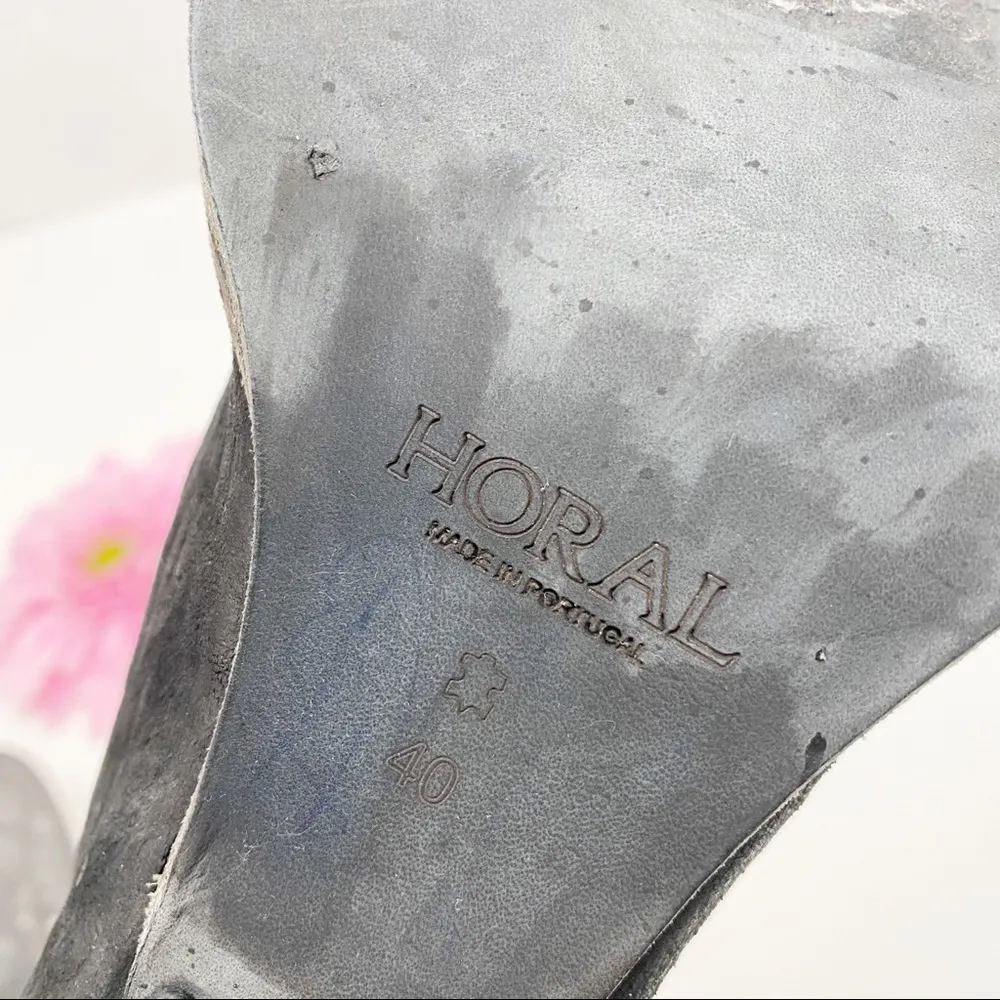 Goran Horal Leather Lace Up Platform Lagenlook Stiletto Ankle Booties Oxfords Black Size 9 - Image 14