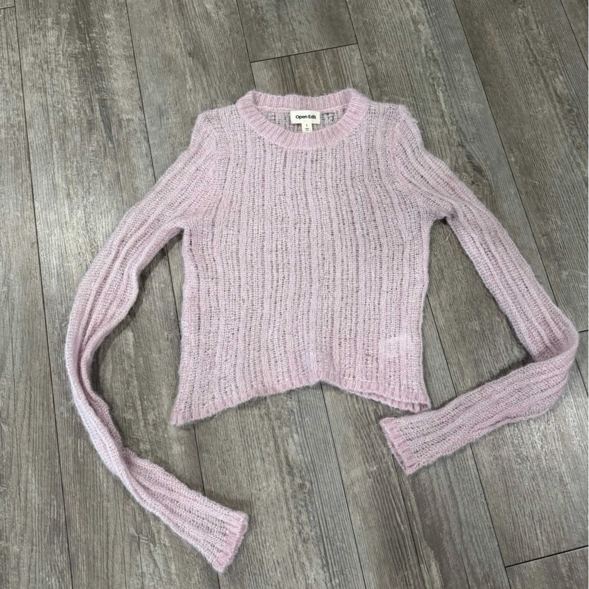 Charming Charlie Lilac Knit Sweater - Image 3