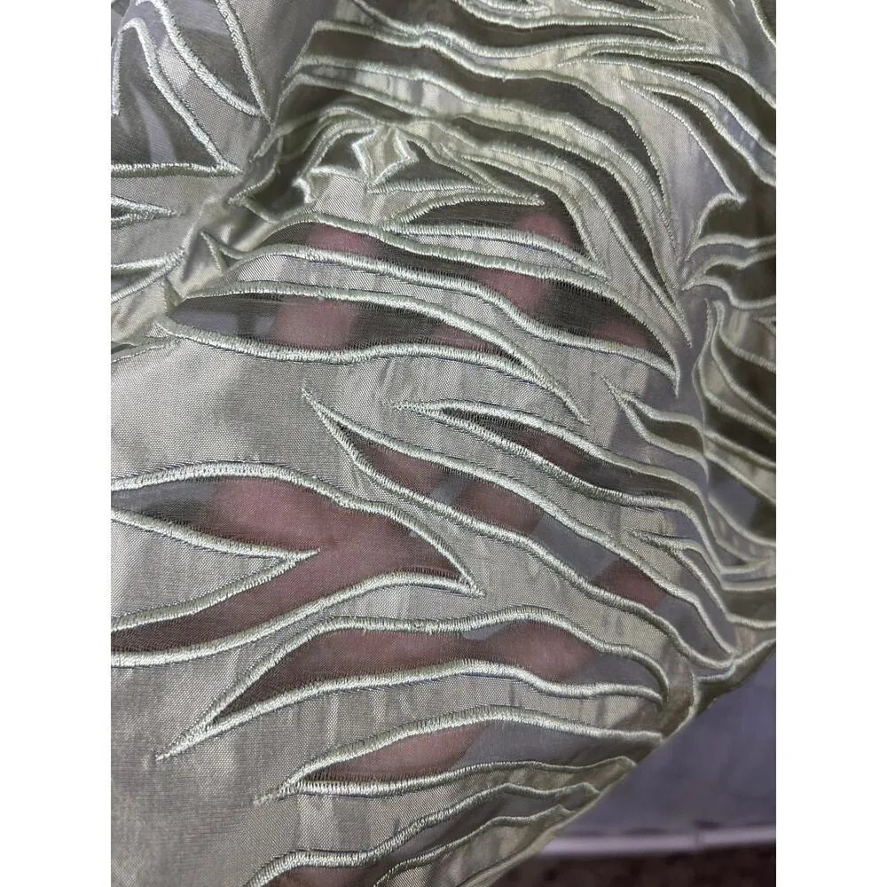 Marisa Baratelli Thai Silk Dress 6 Gold NEW Old Hollywood - Image 3