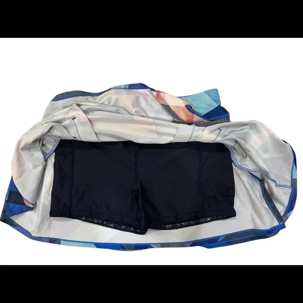 Athleta size Small Electric Geo Sport Speed Skort Mini Skirt pleated tennis golf - Image 5