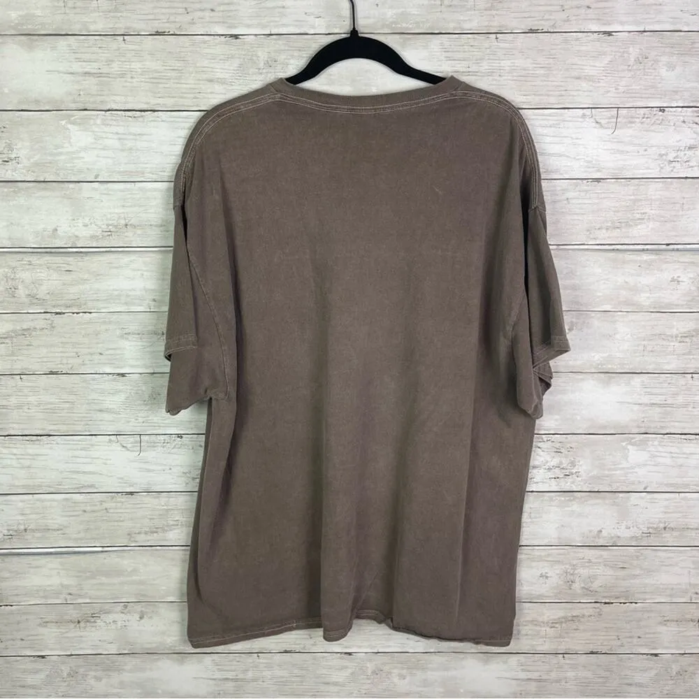 American Eagle Friends Flowers Graphic Tee Shirt Dress  Size L/XL - Image 4