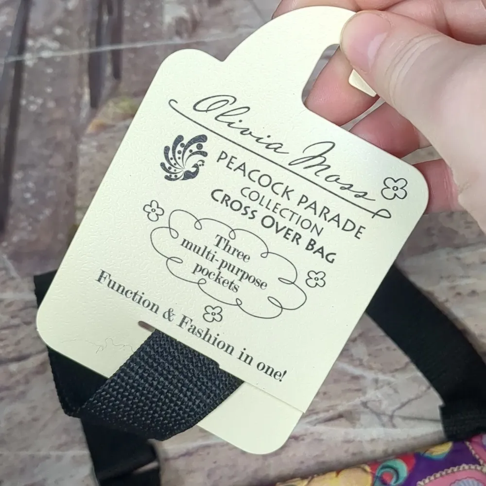 OLIVIA moss peacock parade collection Cross over bag Pink - Image 3