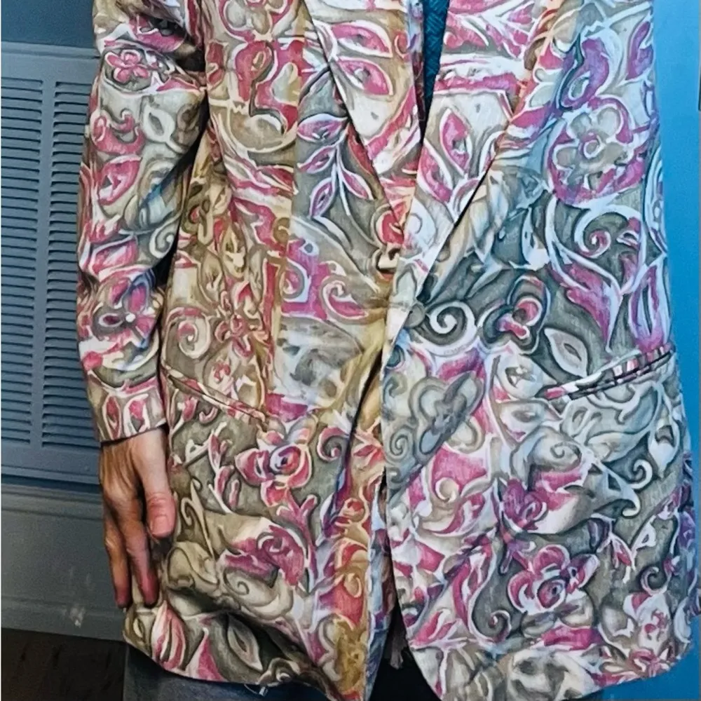 Vintage Blazer Suit Jacket Floral Lightweight Toni Garment for CC Magic Women XL - Image 14