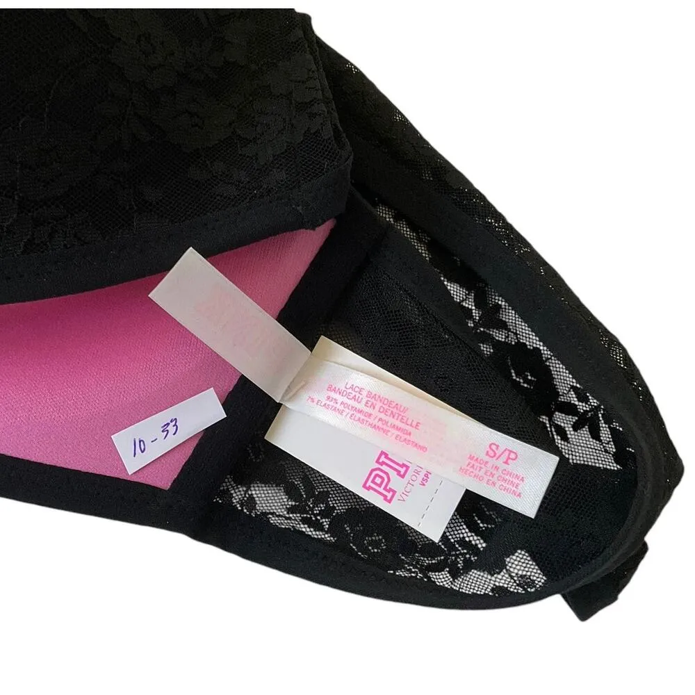 10-33 Pink by Victoria's Secret Bandeau Bikini Top Swimsuit Women Sz Small NWT - Image 6