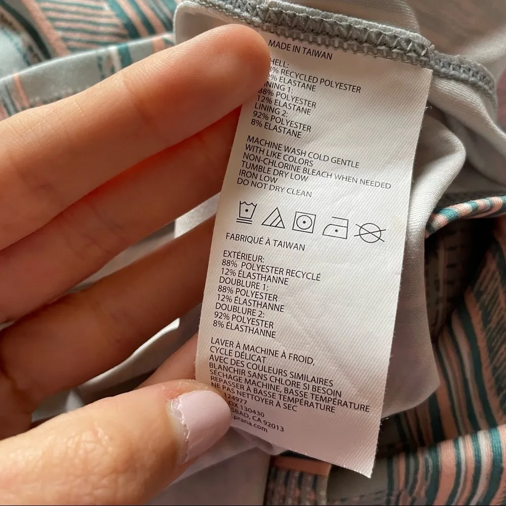 prAna Agave Ardor Samba Green and Blue Yoga Workout Dress Midi Length Modest - Image 8