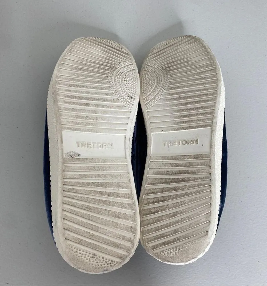Madewell x Tretorn Blue Velvet Low Tops Lace up Sneakers Shoes Size 9 - Image 6