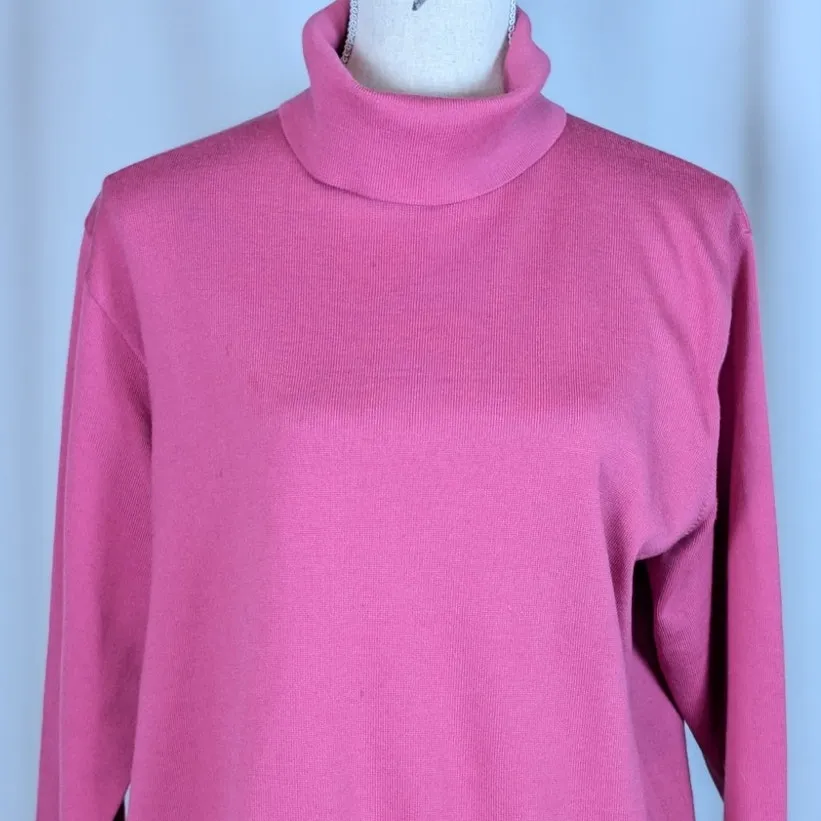 Marz Wool Turtleneck Sweater Purple Size 14 Pink - Image 11