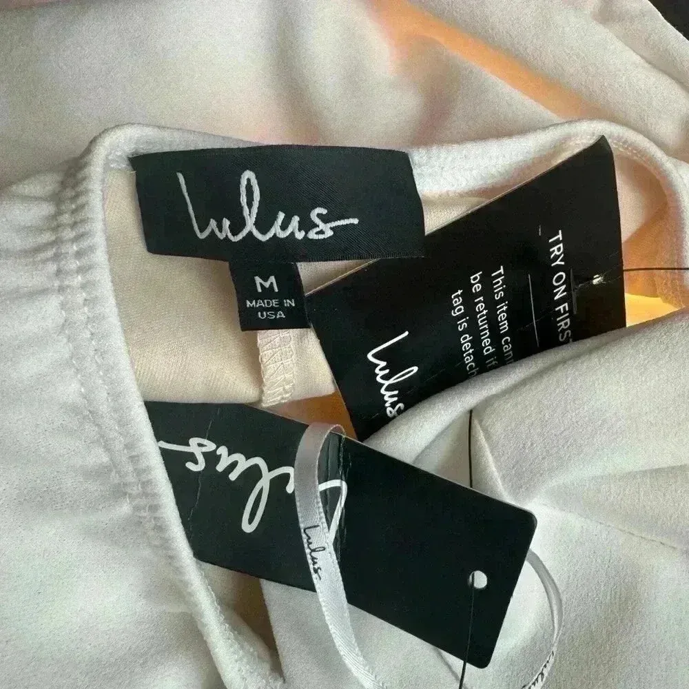 Lulus Lulu’s Chic White Jumpsuit Size Medium New With Tags. - Image 12