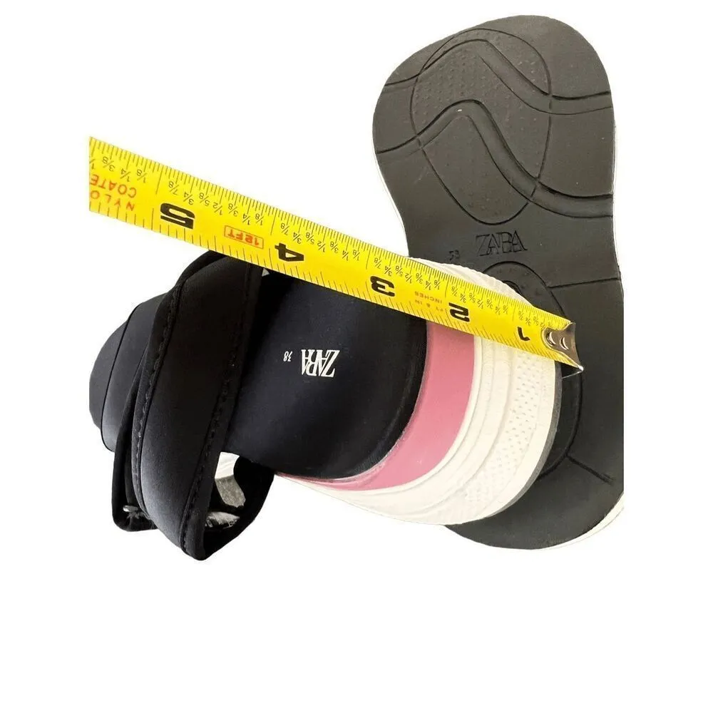 ZARA Platform Wedge Sandals size 8 - Image 8