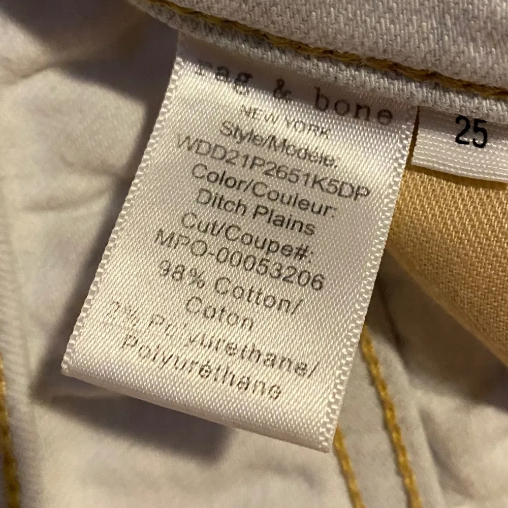 Rag & Bone Cate Mid Rise Ankle Skinny Primrose Whitewash - 25 - Image 7