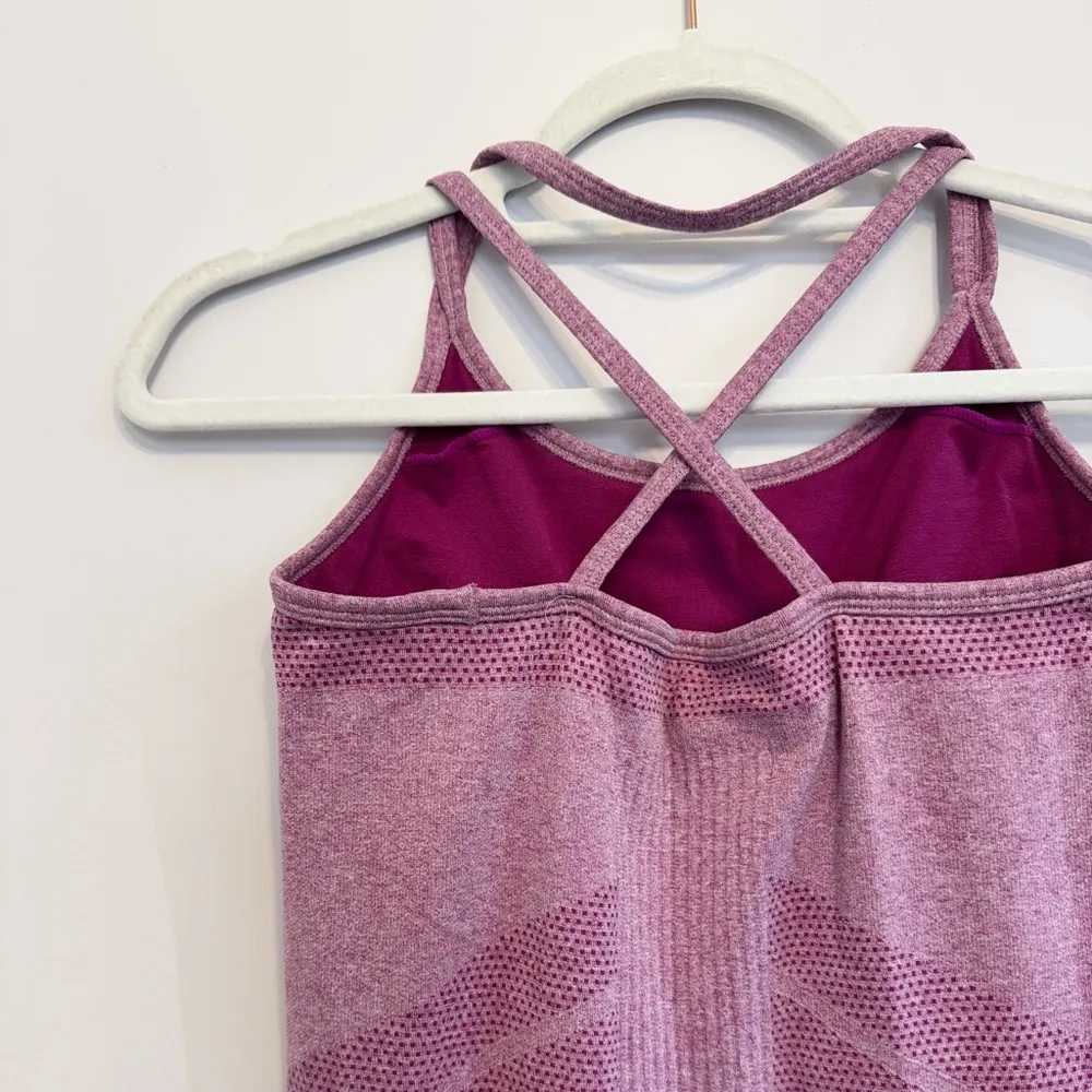 Fabletics Purple and Pink Athletic Tank Top - Image 3