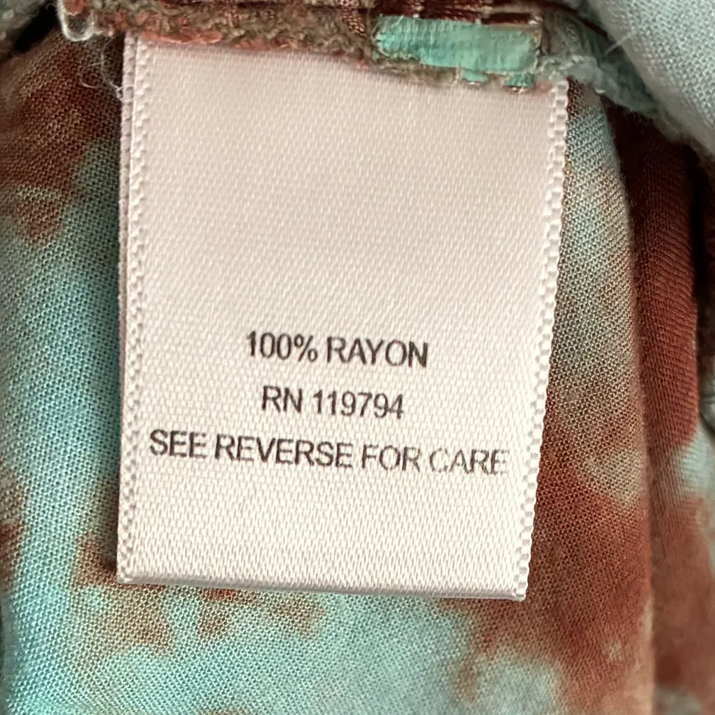 Live and Let Live Bohemian Women's Green Tie Dye Blouse Sleeveless Top MP Size undefined - Image 9