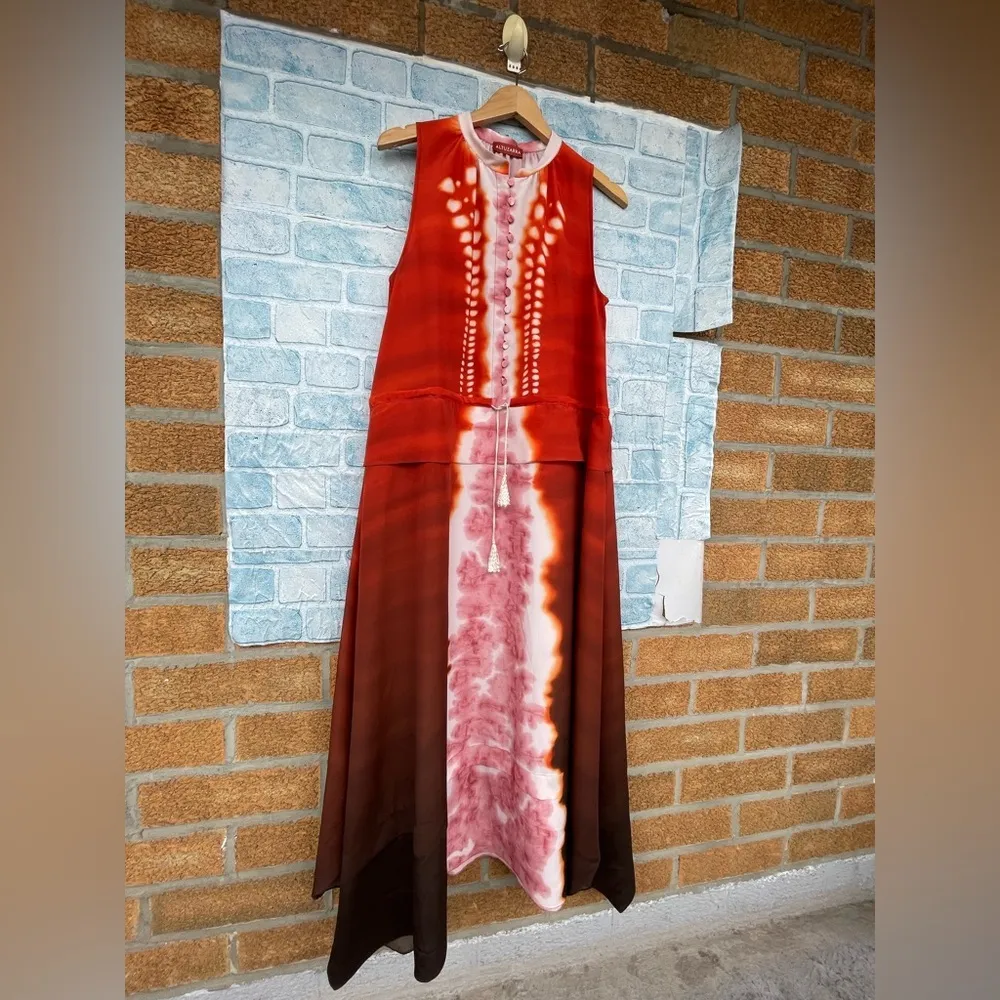 ALTUZARRA Penelope Dyed Gradient Asymmetric Midi - Image 8