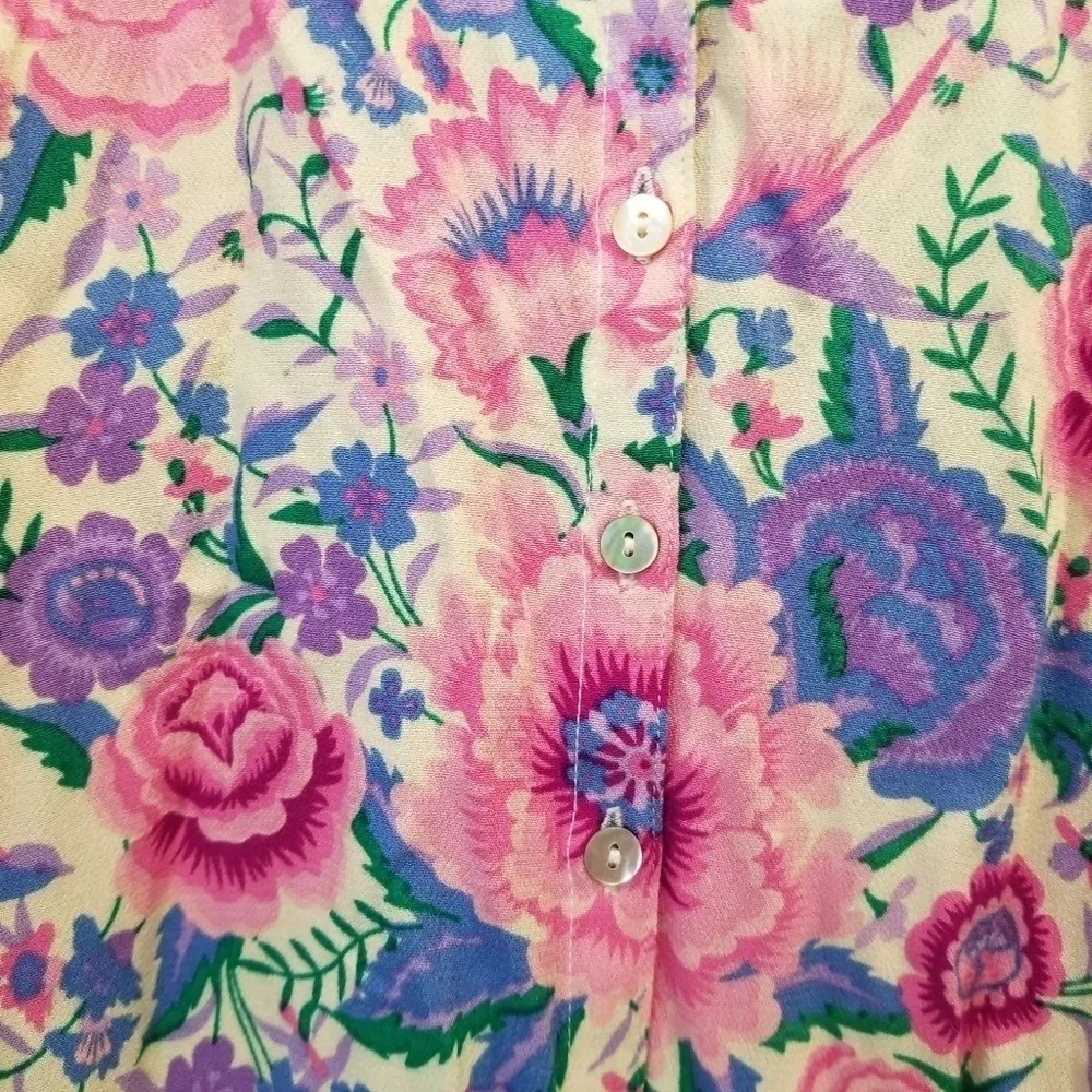 {S} Spell & The Gypsy Babushka Blouse In Purple Pink - Image 5