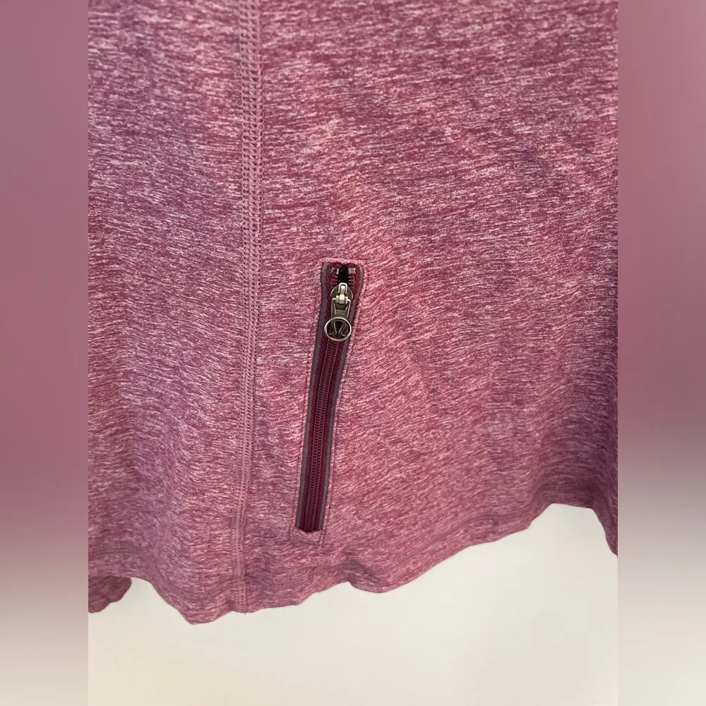 Lululemon ruffled quarter zip pullover Size 8 Purple Run Your Heart Out Pullover - Image 7