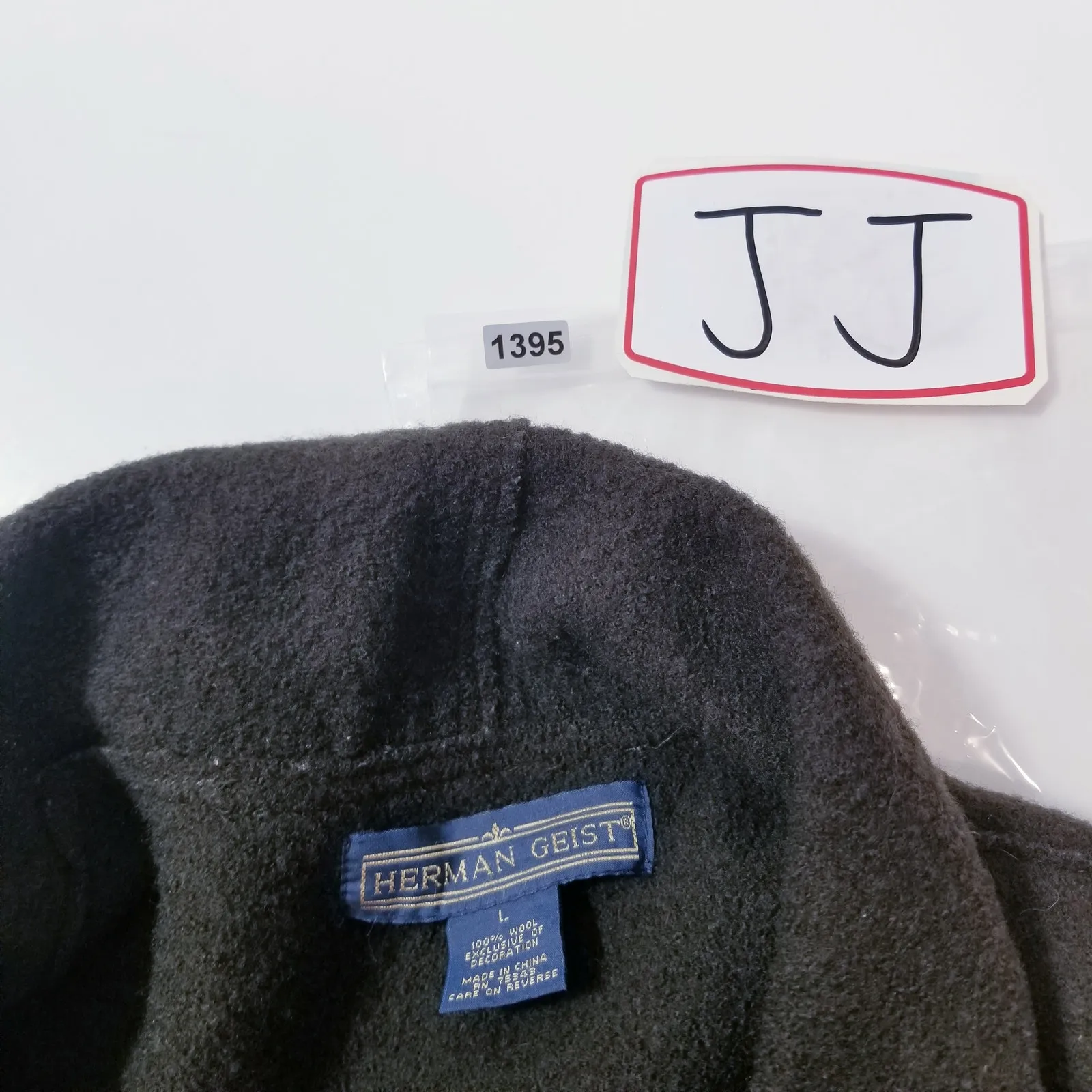 Vintage Herman Geist 100% Wool Brown Fleece Midi Jacket side Pockets - Image 13