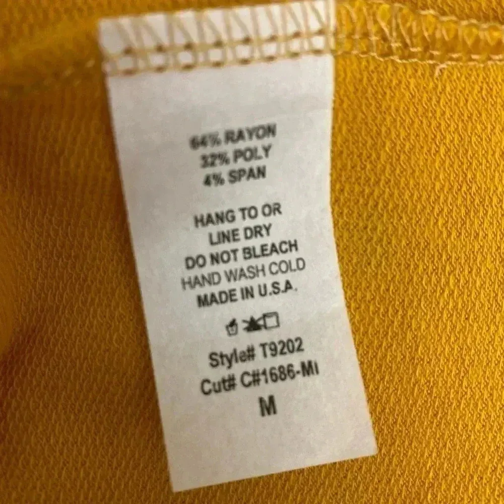 🆕Rae Mode Comfy Yellow Doble Stripe Long Sleeve Tunic M 🆕 Size M - Image 7