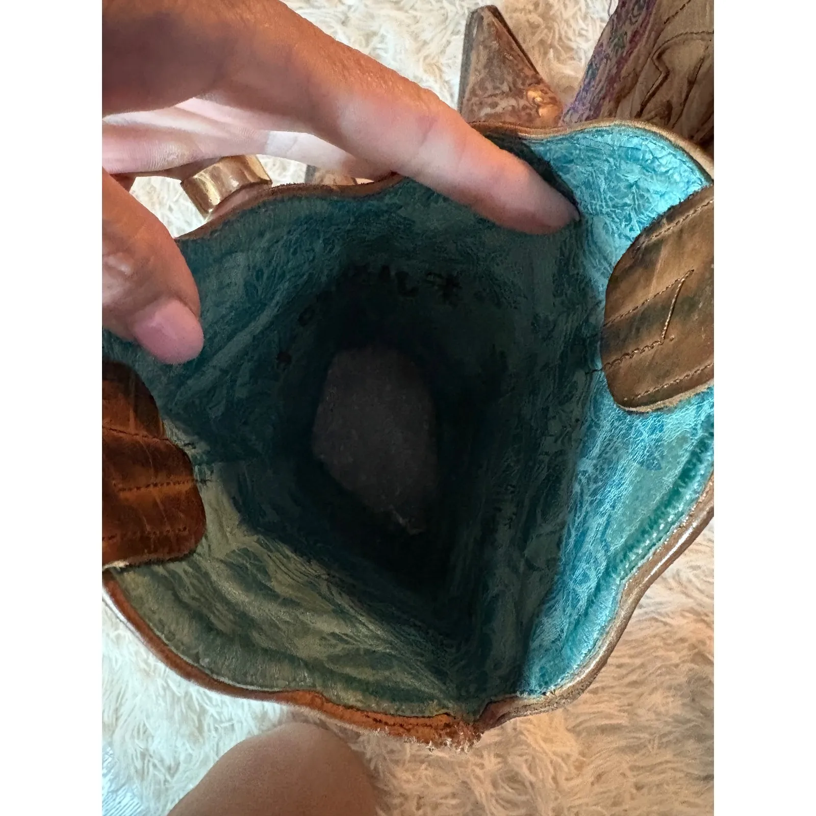 Corral Women's‎ Embroidered Leather Western Cowboy Boots 6.5 Pointed Toe Brown - Image 7