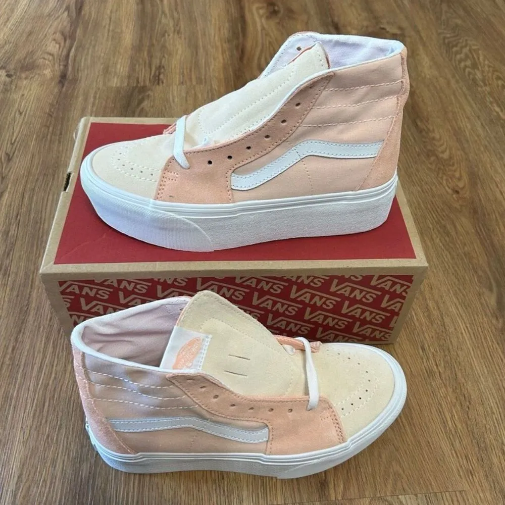 VANS sk8-hi top tapered suede platform lace up shoes sneakers women’s 8 new - Image 8