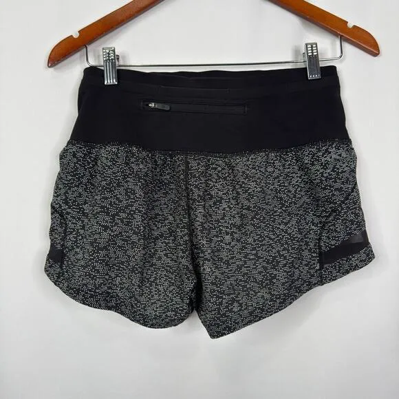 Lululemon Pace Perfect Short 3" Soundwave White Black Size‎ 4 - Image 11