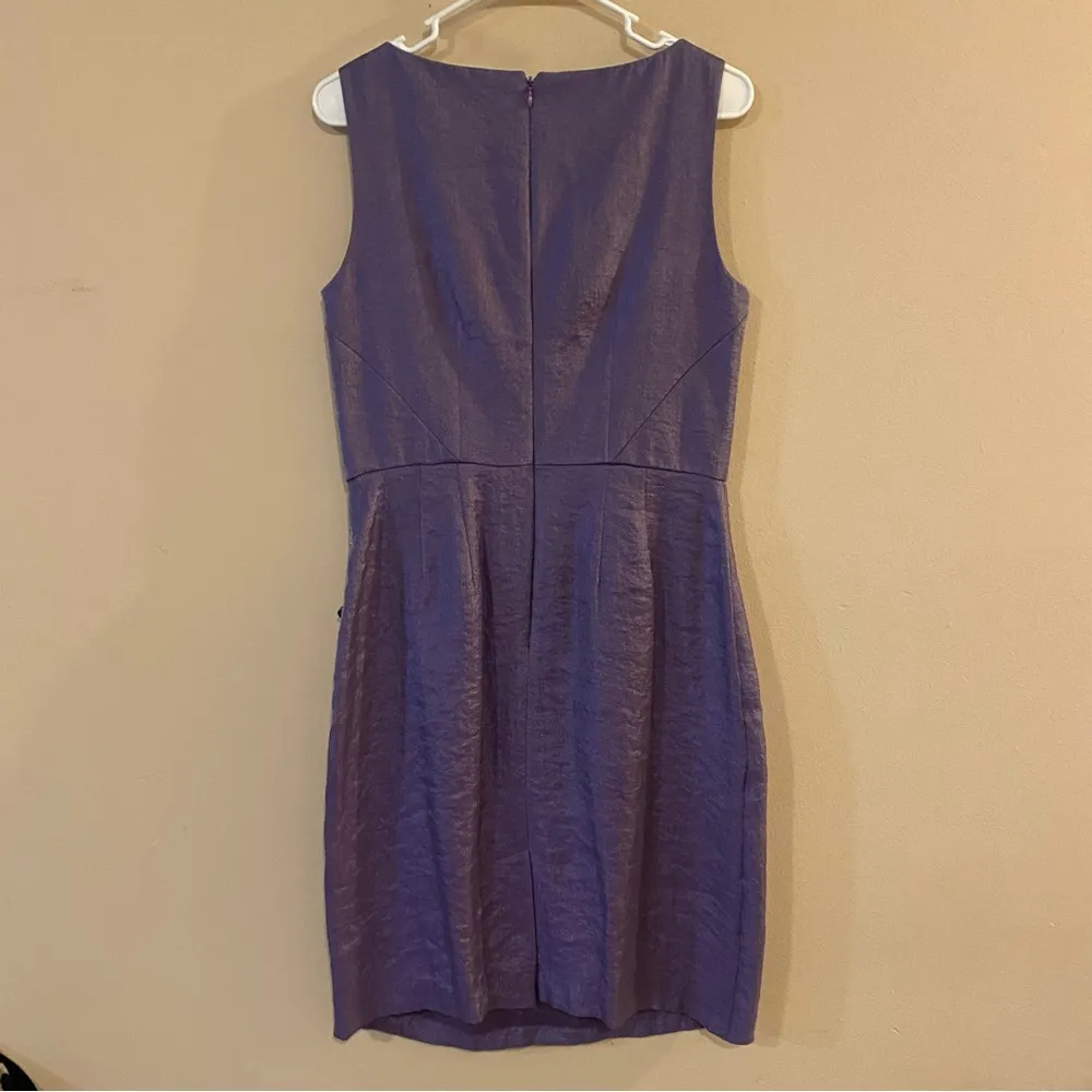 Adrianna‎ Papell Sleeveless Semi-Formal Prom Dress Faux wrap Purple Sz10 - Image 2