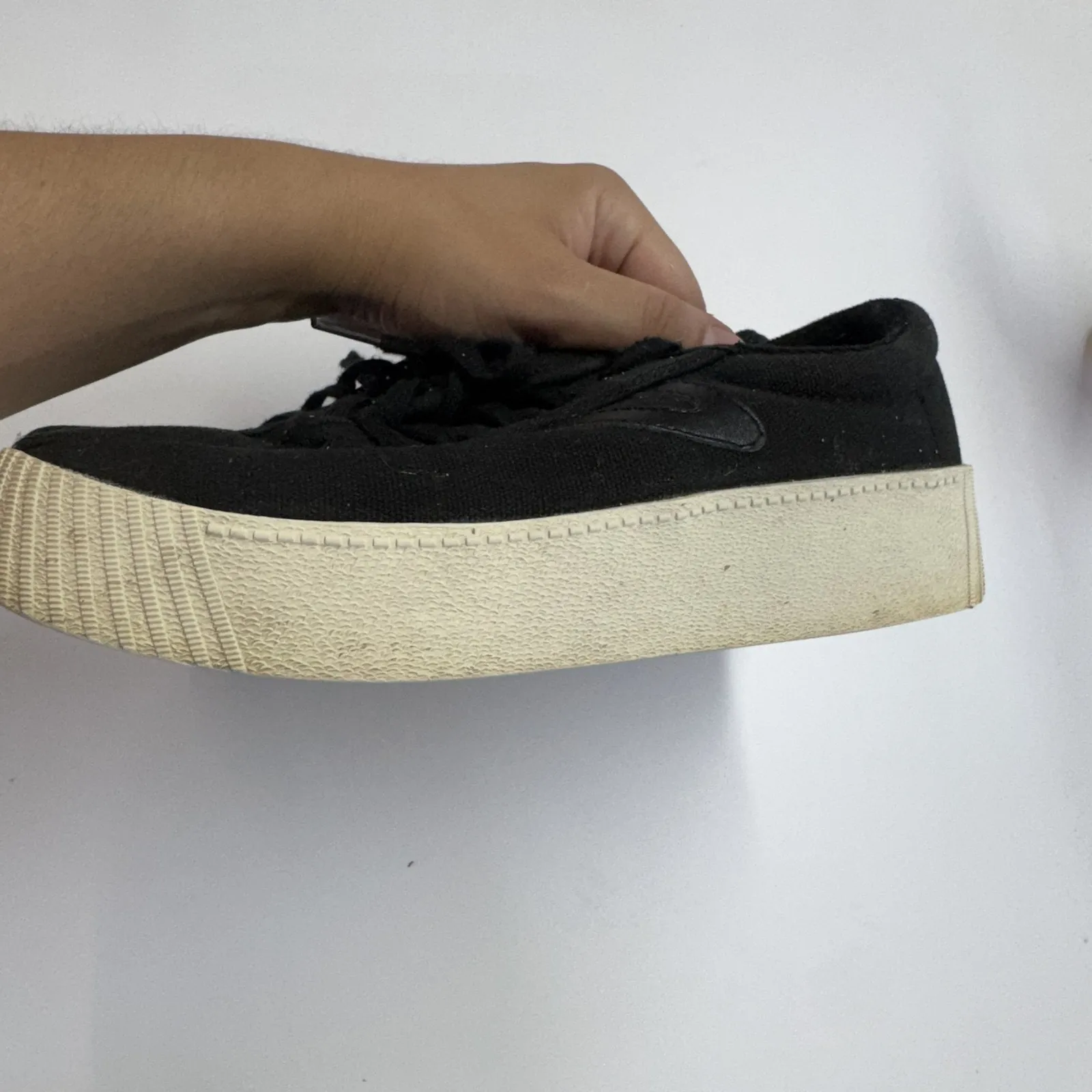 Tretorn‎ Shoes Womens Size 7.5 Black Platform Canvas LiteBold Casual Sneakers - Image 4