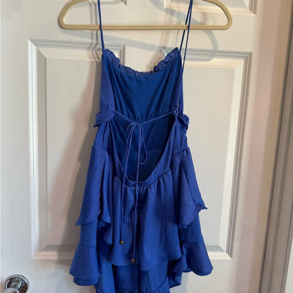 HYFVE Vibrant Blue Romper with Ruffles - Image 2