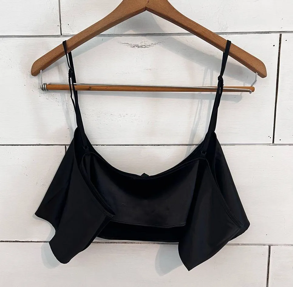 SKIMS Woven Shine Cami in Onyx. Size 4X. New Without Tags. - Image 3