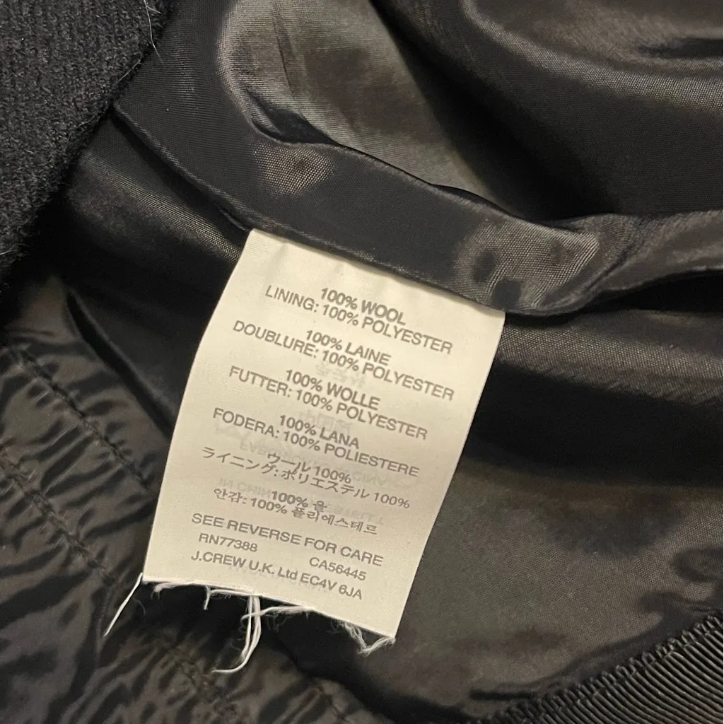 J. Crew Woman’s Black Midi Wool Business Casual Skirt Size 6 - Image 5