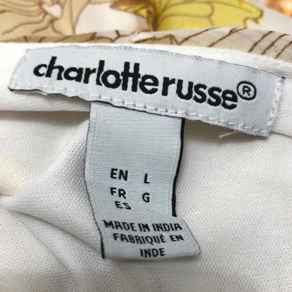 Charlotte Russe Floral Deep Plunge Tiered Chiffon Maxi Dress - Image 7