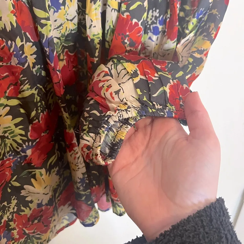 NWT THE GREAT. Palmette Blouse Size Medium Red - Image 9