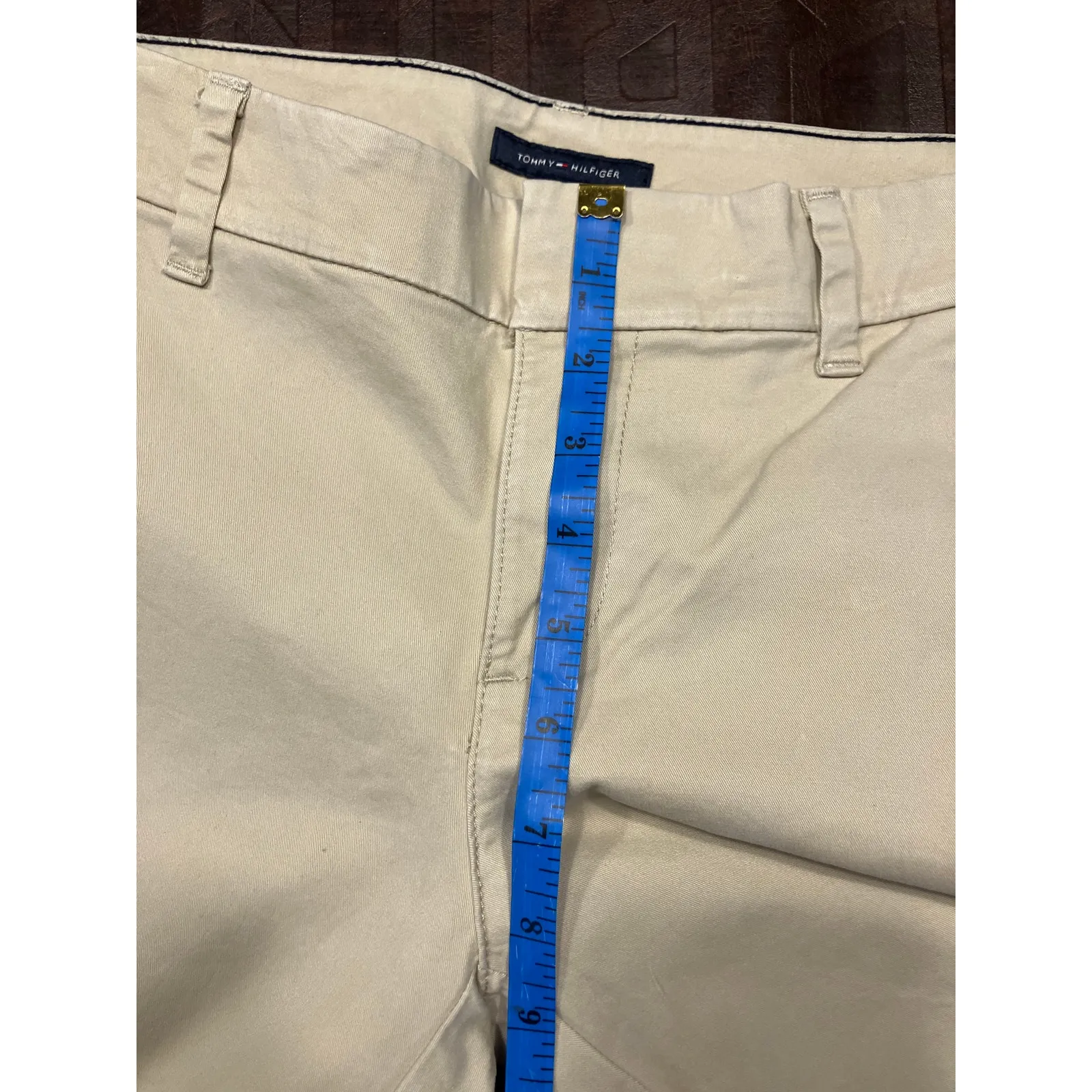 Banana Republic Slim-Fit Authentic Chino Pants Women's‎ 4 Beige Stretch Cotton - Image 11