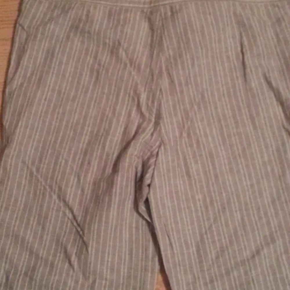 NWOT Victoria’s Secret Beach Linen Pants Size 2 Gray Stripes - Image 8