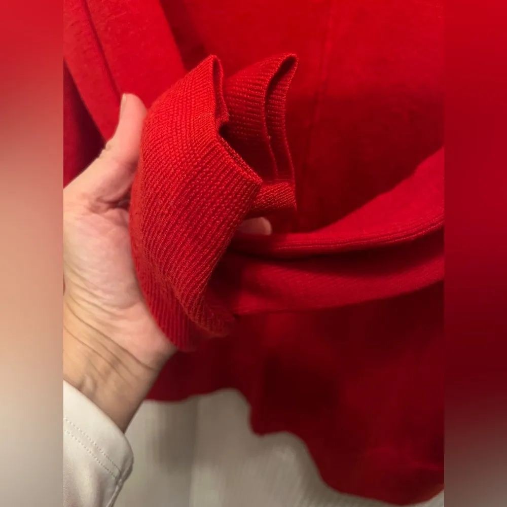 Cynthia Rowley 100% ExtraFine Merino Wool Sweater Cowl Neck Long Sleeve, Sz L - Image 5