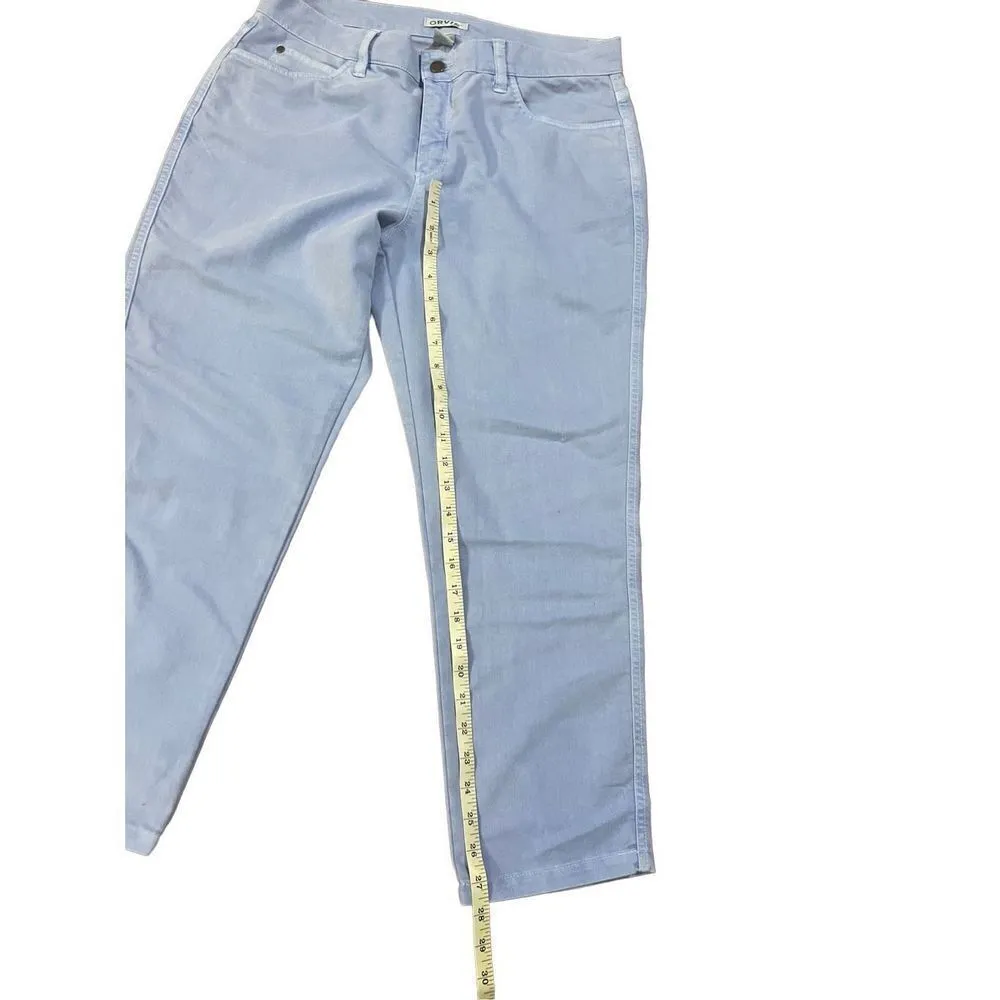 Orvis blue denim mid rise straight leg jeans size 12 - Image 7