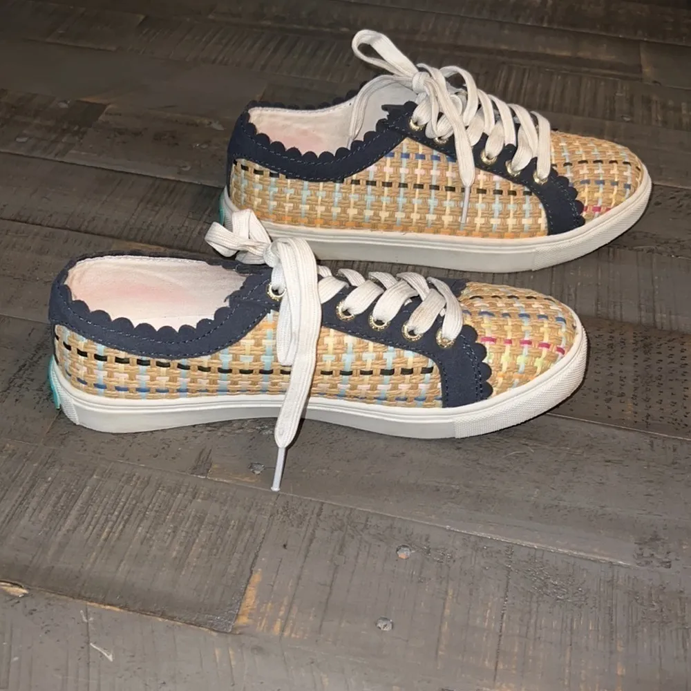 Jack Rogers Woven Teagan Sneakers - Multicolor Size 7‎ - Image 3