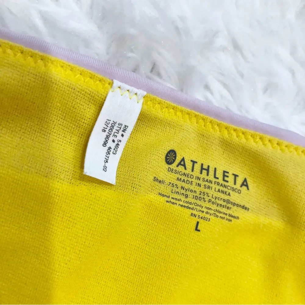 Athleta Chroma Hipster Bikini Bottoms‎ Yellow Large - Image 4