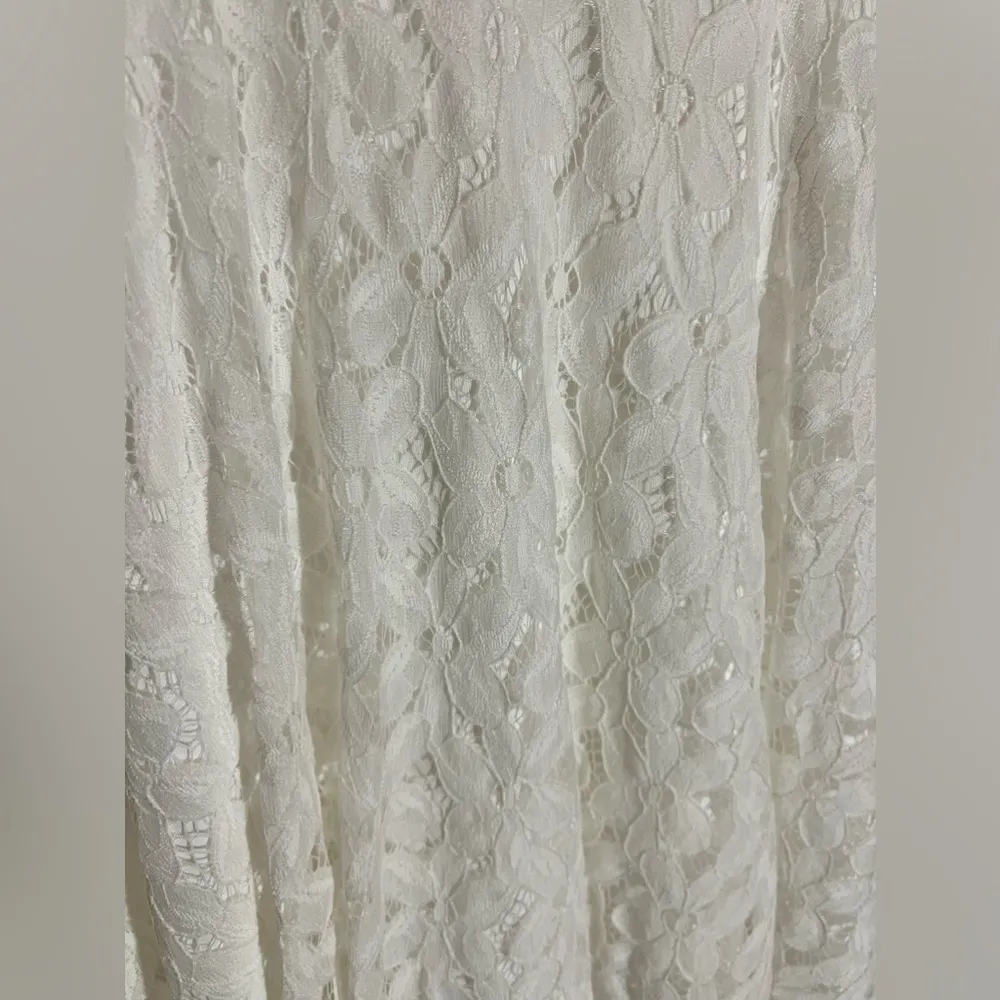 Rosette by Be Cool White Floral Lace Dress Size S - Image 5