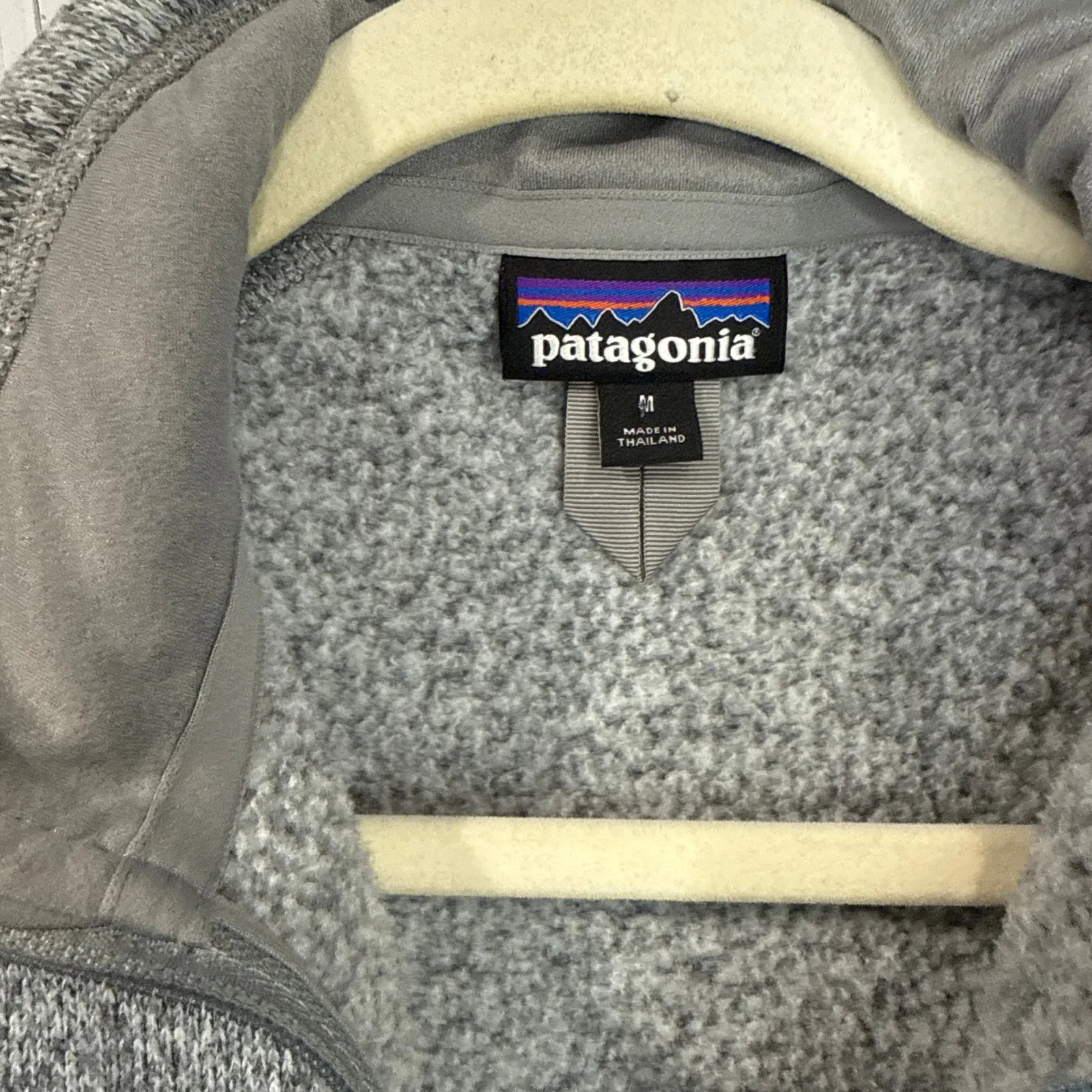 Patagonia  Better Sweater 1/4 Zip Pullover Light Gray Women’s M EUC - Image 4