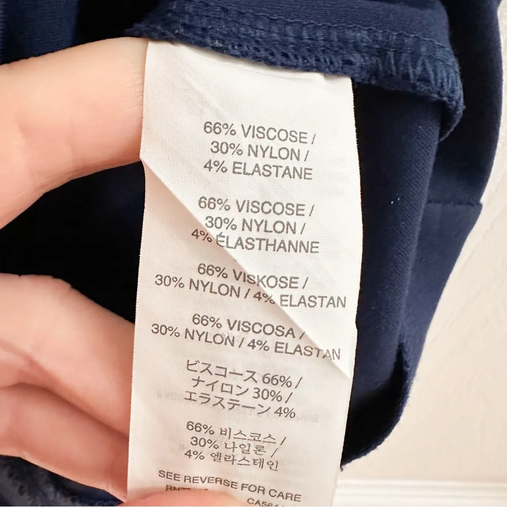 J. CREW STRUCTURED STRETCH Long Sleeve SHEATH DRESS Blue sz 0 - Image 9