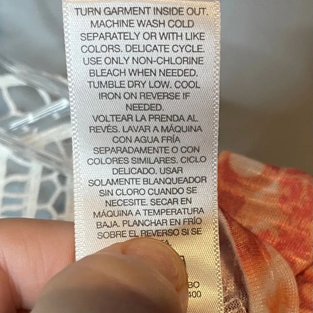 TIME AND TRU TOP T-SHIRT RHINESTONE FRONT SIZE L 12-14 CROCHET BACK - Image 5