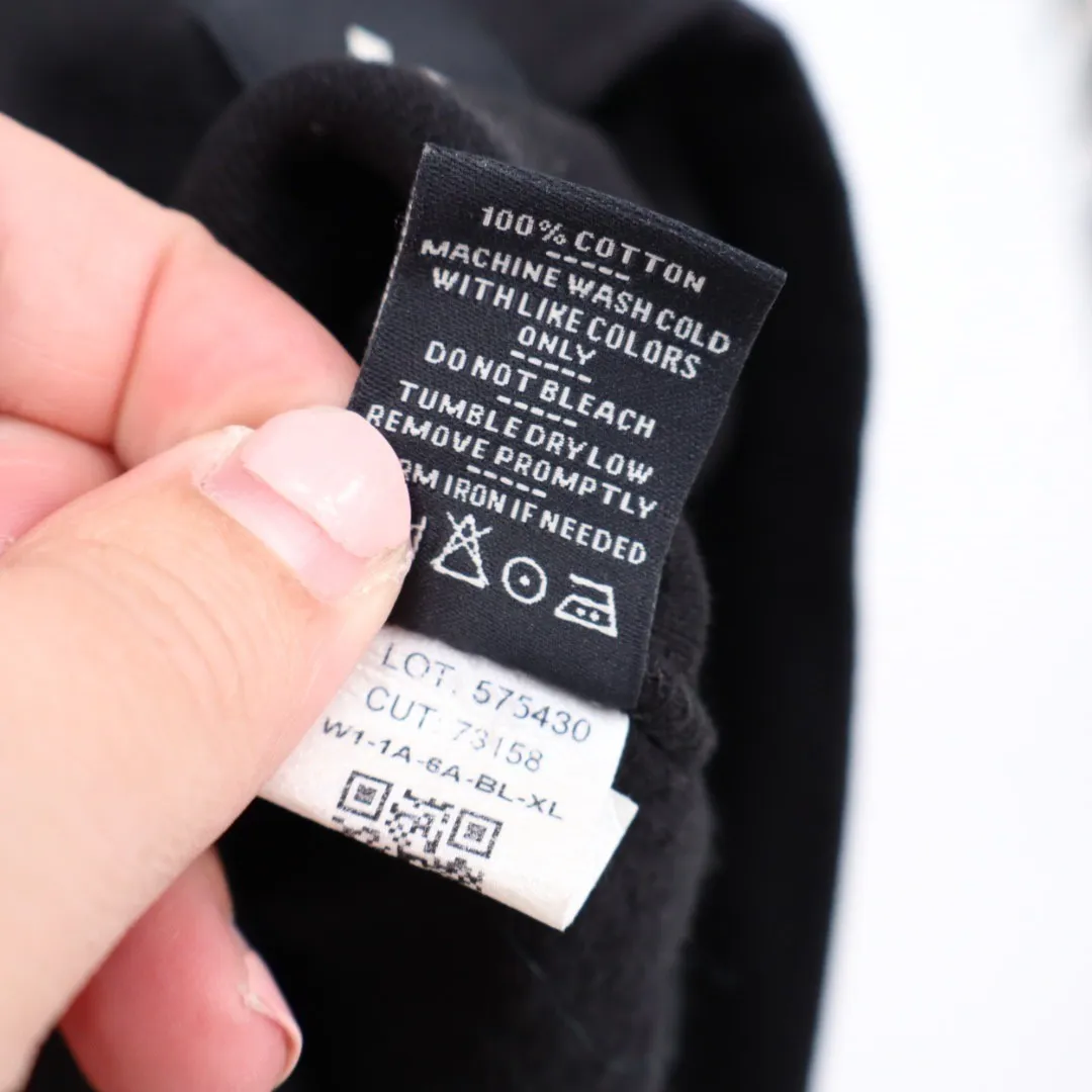 American Giant Women's Moto Full Zip Size XL Made In USA Black - Image 7