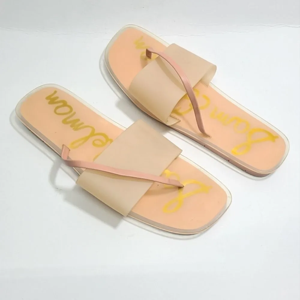 Sam Edelman Luciana Flats Slip On Jelly Sandals Womens 10 Blush Pink - Image 2